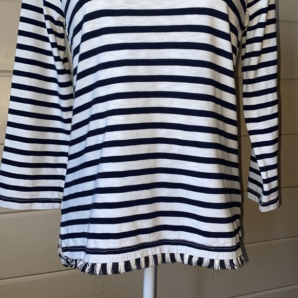 J. Crew Boatneck Striped Tee Size Small - Picture 5 of 12